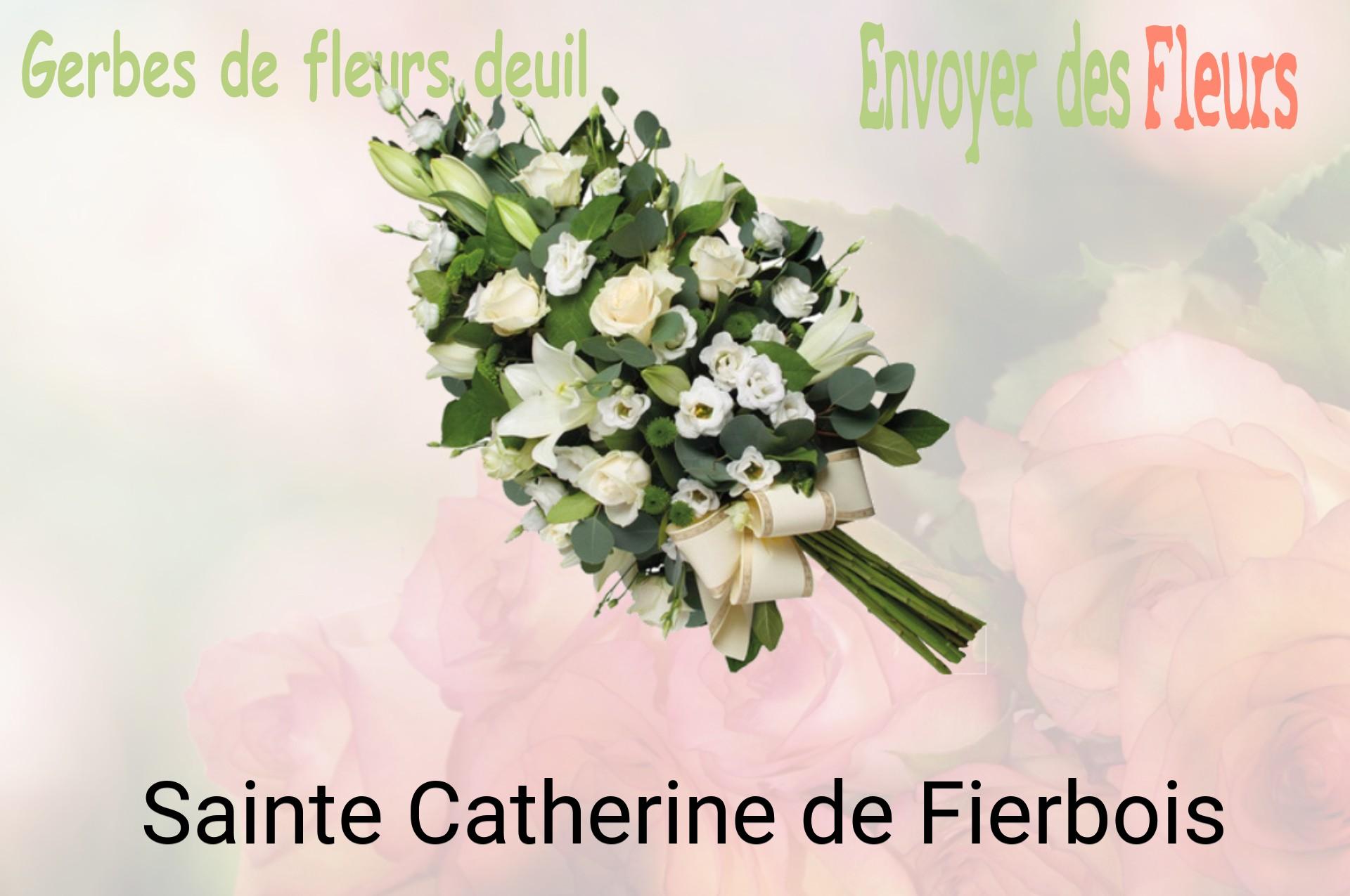 Gerbe de fleurs de deuil livrée à Sainte-Catherine-de-Fierbois